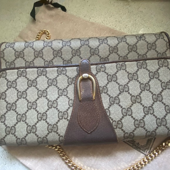 Vintage GG clutch made in take “authentic” vi tags condition no strap - Picture 10 of 15